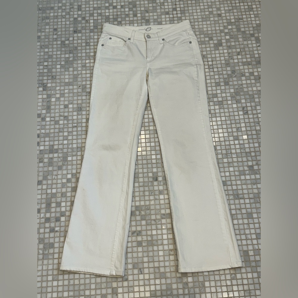 Cambio Women's Noah Bootcut White Jeans